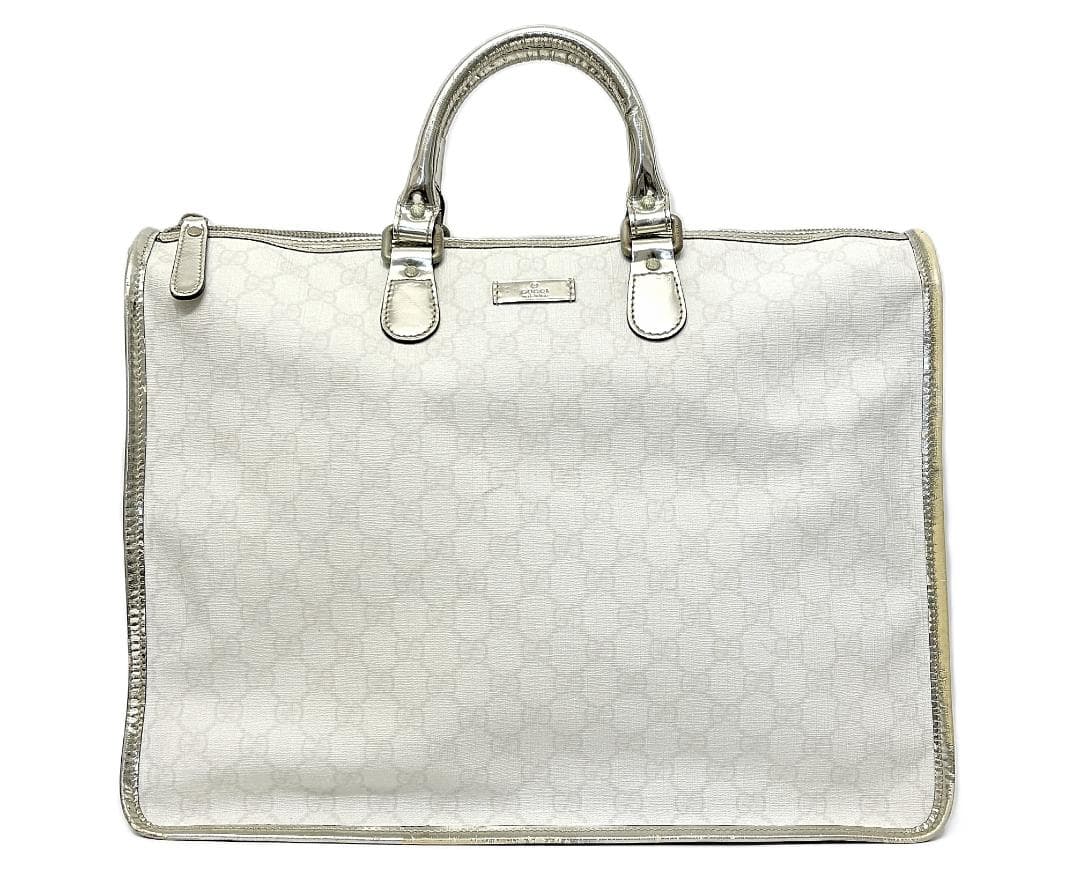 [正規]グッチGUCCI ハンドボストンバッグ ビジネスバッグ白