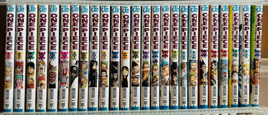 ONE PIECE 1巻〜102巻セット。 壱萬八捨九、七七七。 良好な状態。