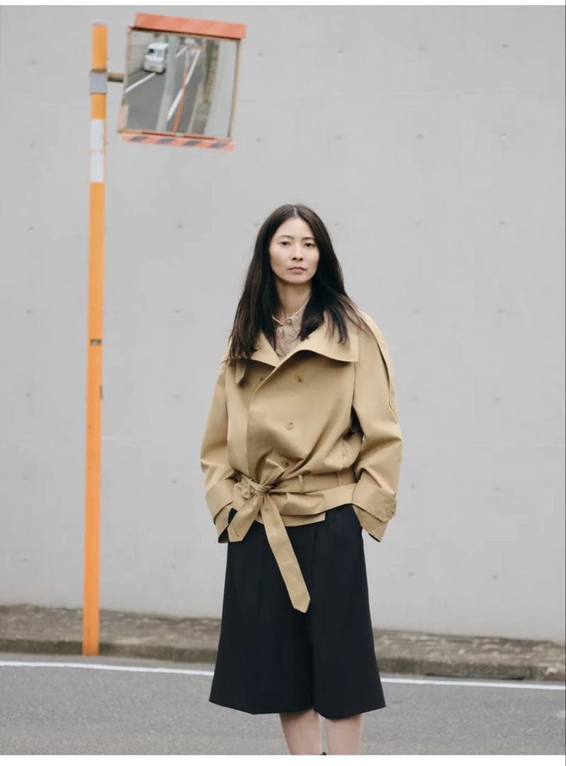 ZARA ZW ショート丈ハイネックトレンチコート Sサイズ