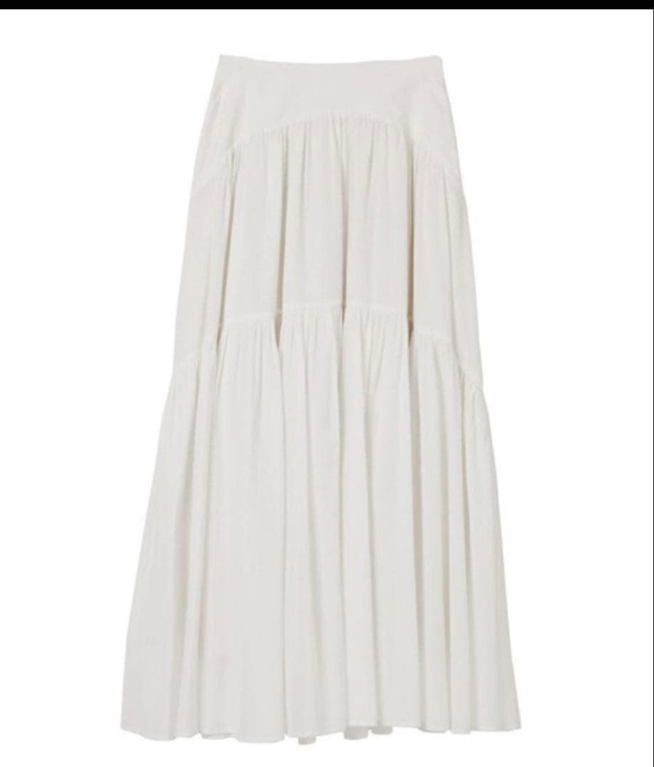 【新品タグ付き】 High-Waist Tiered Long Skirt