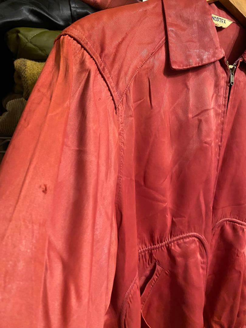 50〜60's Rayon Gabardine Satin Jacket