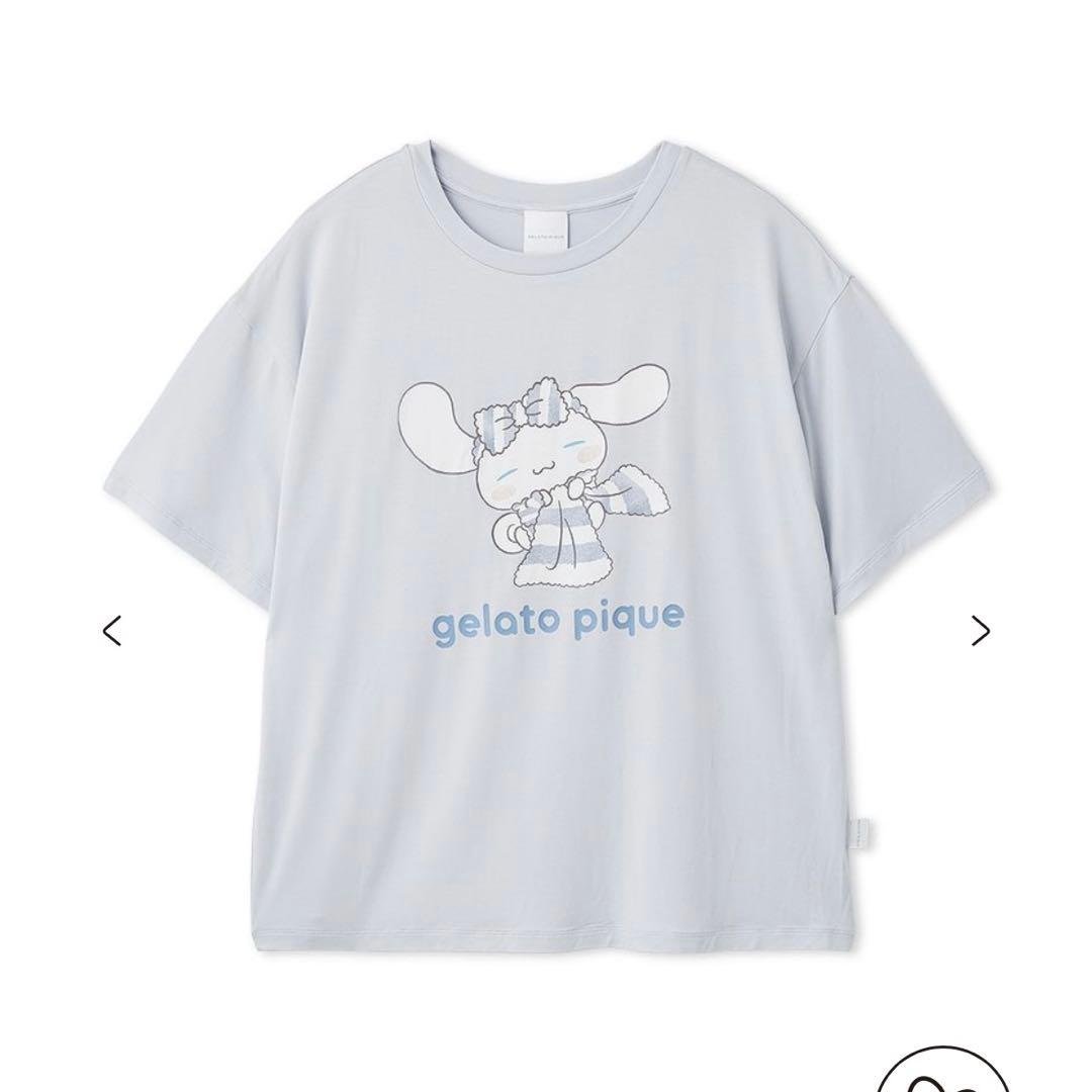 【即日発送】サンリオハウス先行 ジェラピケ サンリオ コラボ Tシャツ シナモン