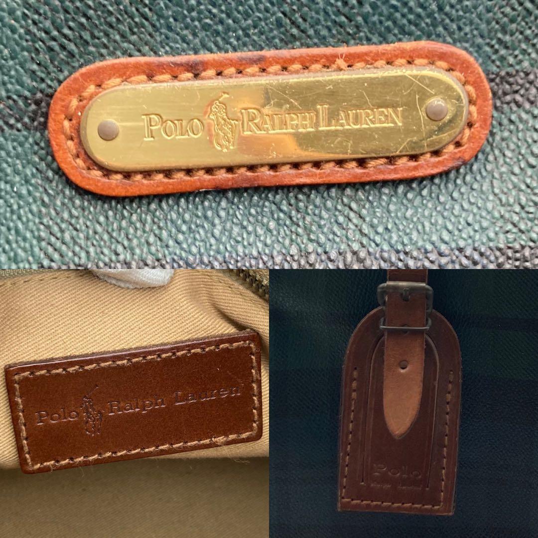 美品✨ ポロラルフローレン　タータンチェック　ミニボストンバッグ　ハンドバッグ