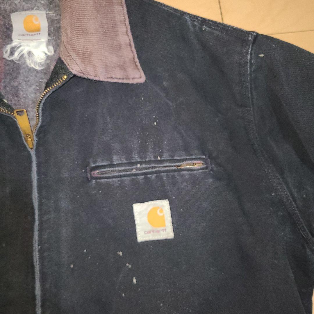 神フェード　Carhartt　デトロイトジャケット　ブラック　L