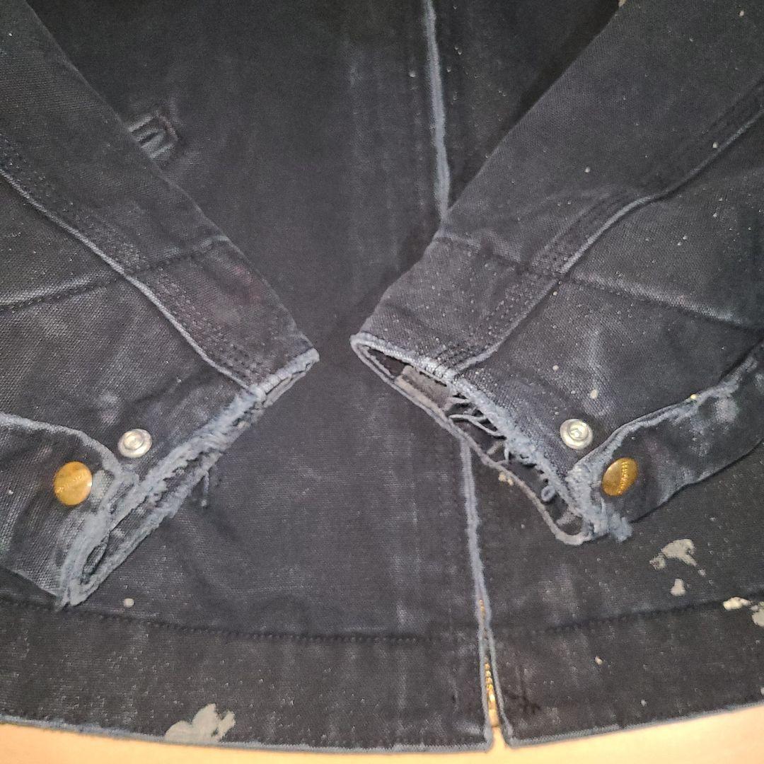 神フェード　Carhartt　デトロイトジャケット　ブラック　L