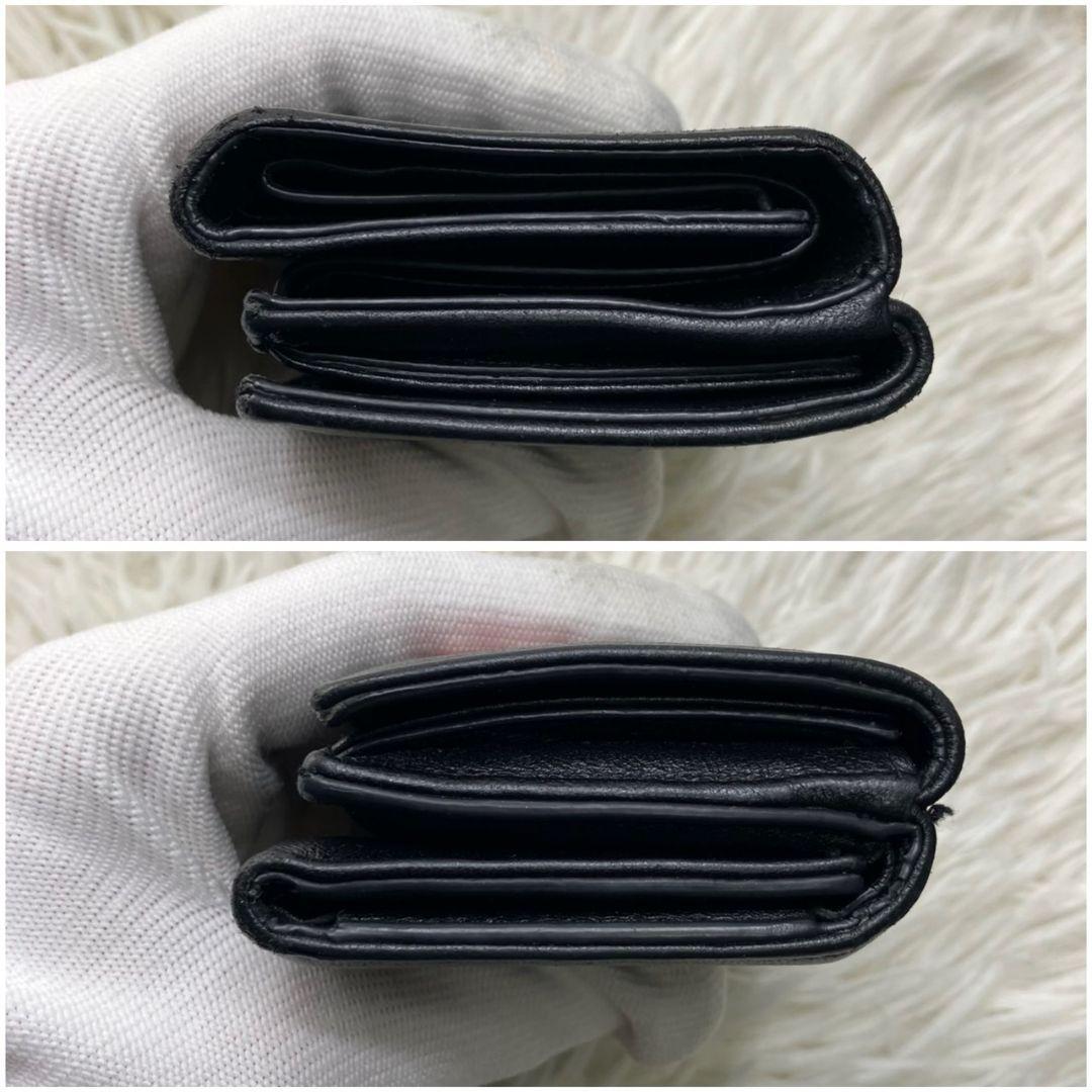 美品✨サンローランパリ 財布 ハート ステッチ 三つ折り財布
