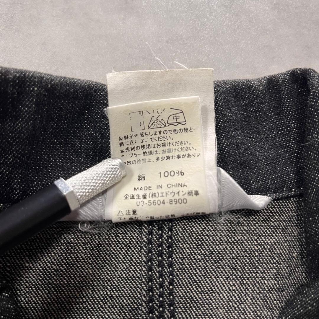 90s Carhartt 先染めブラック デニム ジャケット カバーオール 先染