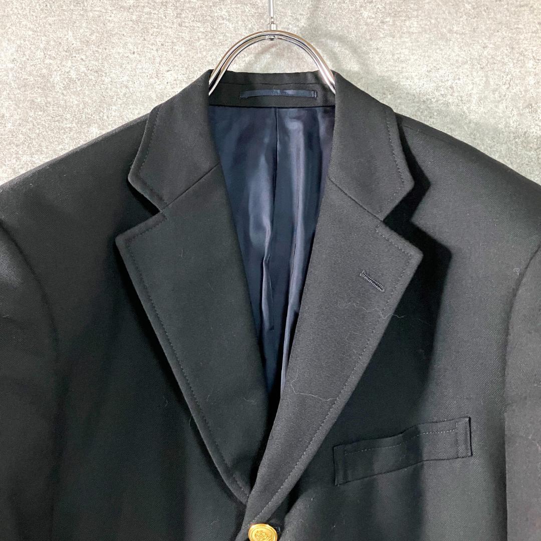 J.PRESS　紺ブレ ブレザー　ブラック　金ボタン　シングル　無地　シンプル