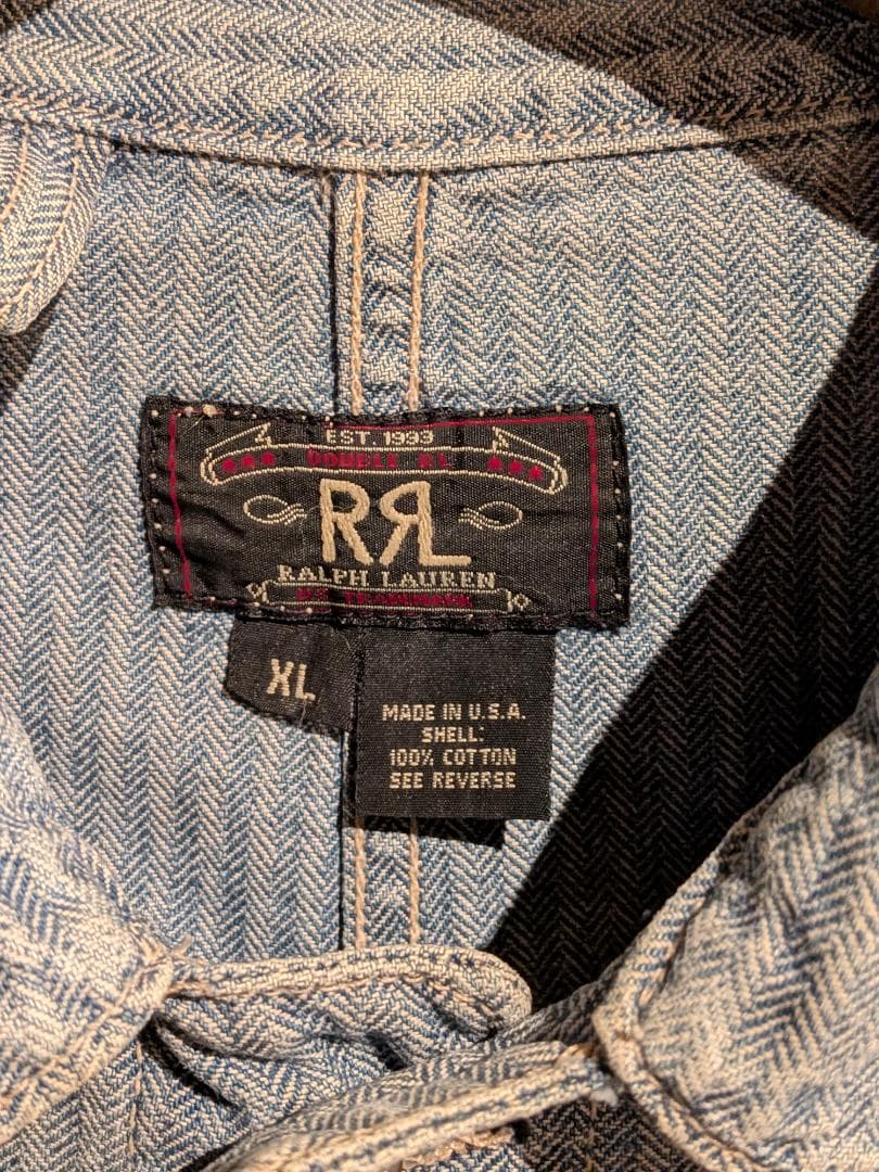 RRL デニム カバーオール ヘリンボーン