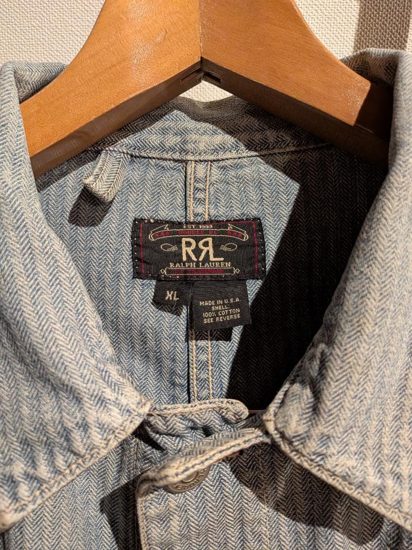 RRL デニム カバーオール ヘリンボーン