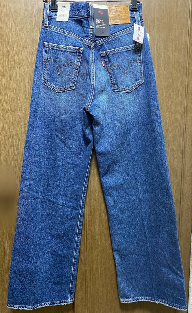 Levi's RIBCAGE WIDE LEG ジーンズ ダークインディゴ