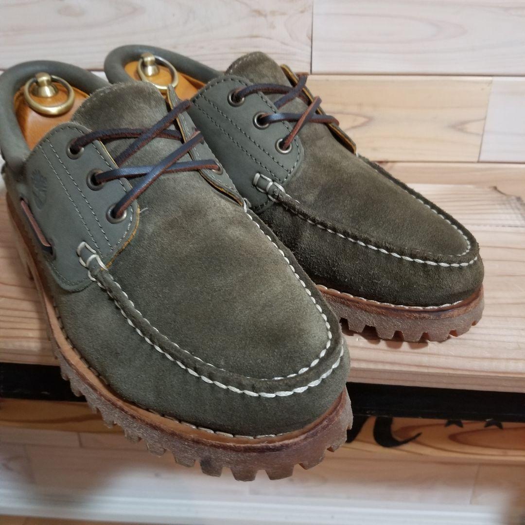 美品　Timberland ティンバーランド 3eye スリーアイ 26 カーキ