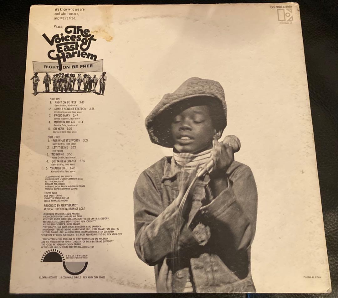 洋楽 The Voices of East Harlem- RightOnBeFree