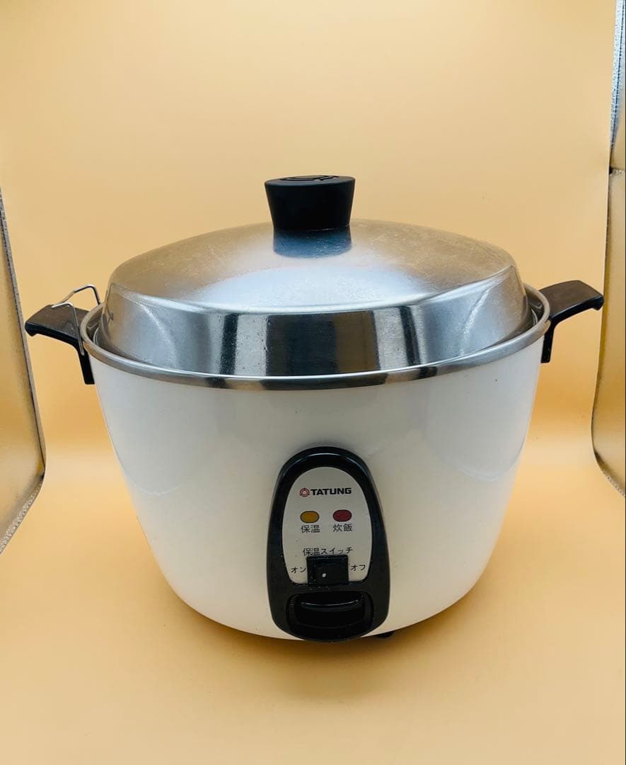 【2024年8月購入・美品】大同電鍋 Lサイズ ホワイト フルセット（蒸し器付）