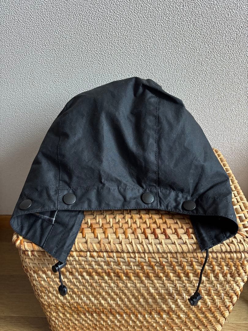 Barbour ワックス デタッチャブル フード 6オンス　ブラック ビデイル