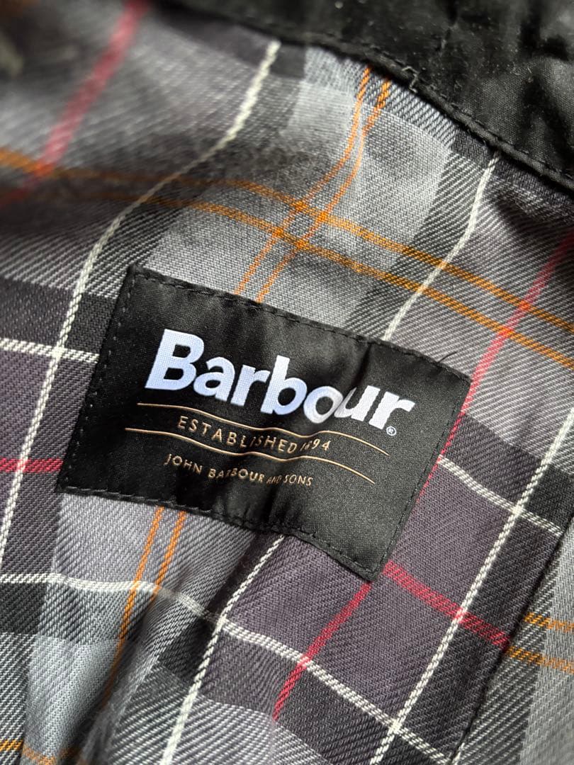 Barbour ワックス デタッチャブル フード 6オンス　ブラック ビデイル