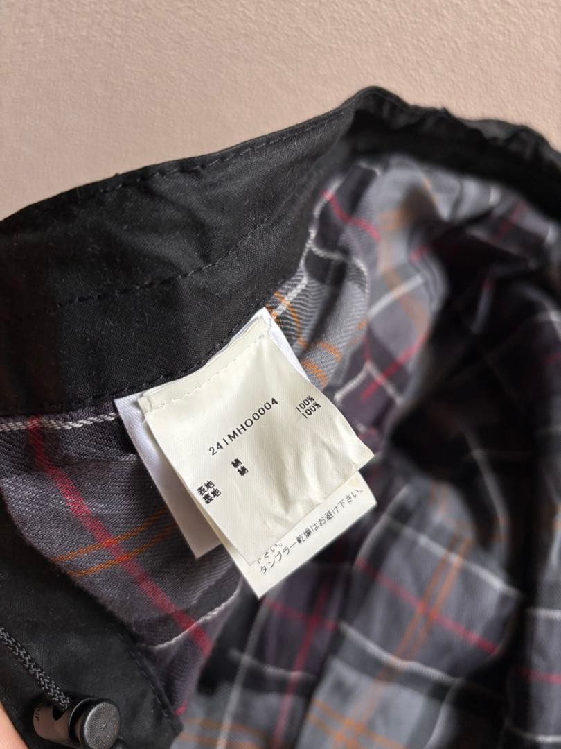 Barbour ワックス デタッチャブル フード 6オンス　ブラック ビデイル