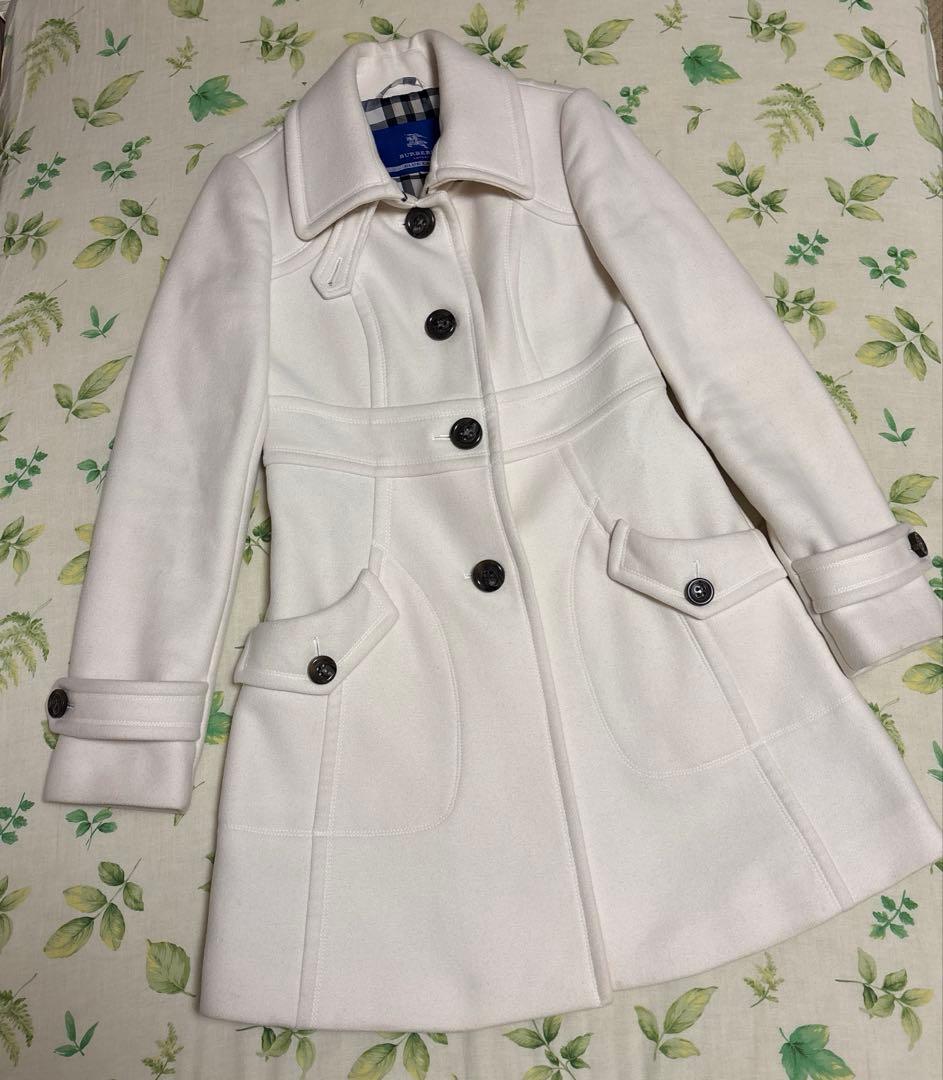 BURBERRYバーバリーブルーレーベルロングコート アンゴラ
