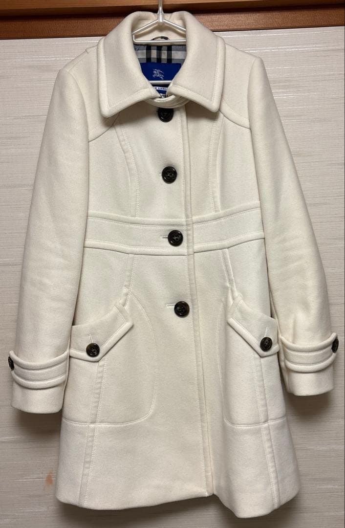BURBERRYバーバリーブルーレーベルロングコート アンゴラ