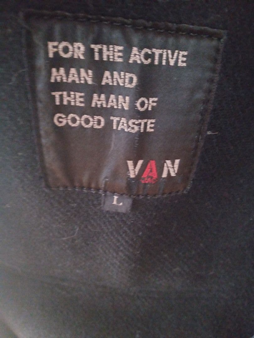 VAN 美品 ダッフルコート メンズL 黒