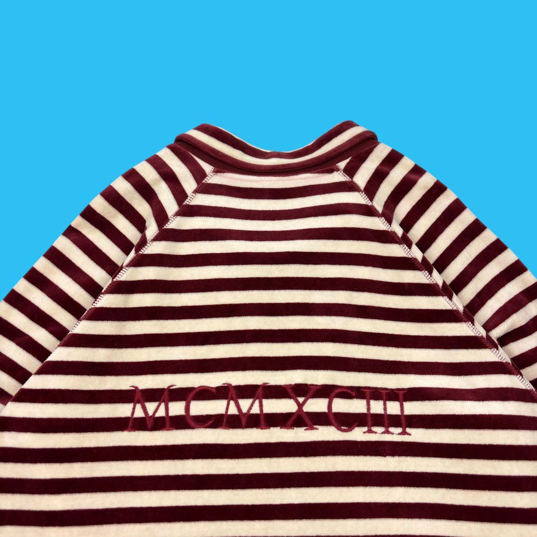 90s Rykiel Homme パイルボーダー ジップブルゾン フランス製