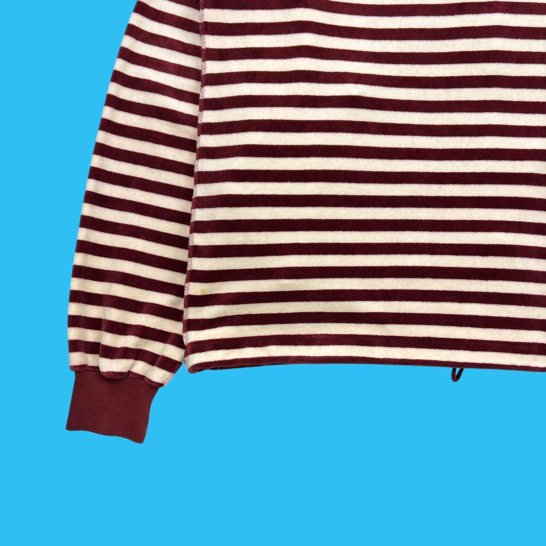 90s Rykiel Homme パイルボーダー ジップブルゾン フランス製