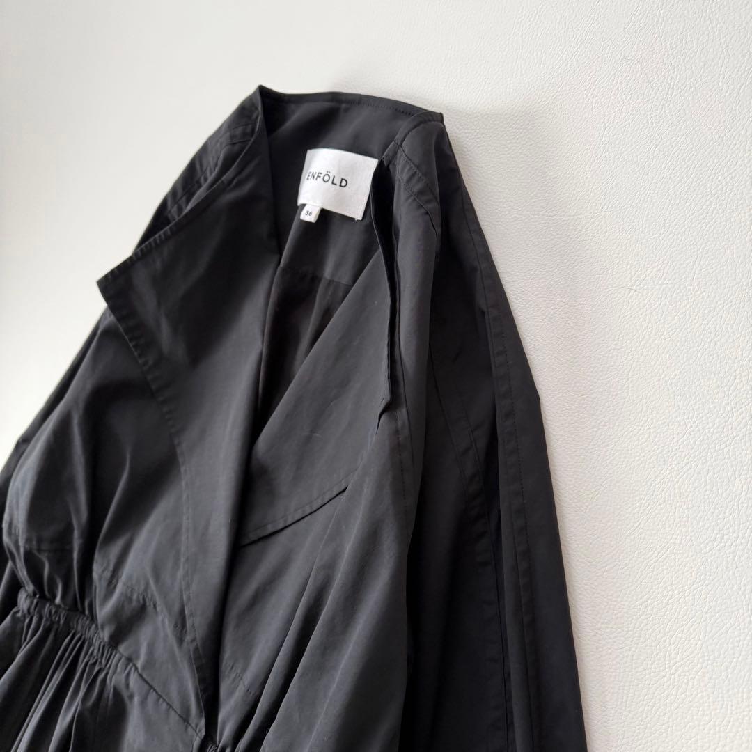 希少✨エンフォルド 2WAY スプリングコート　ロングワンピース　セレモニー　黒