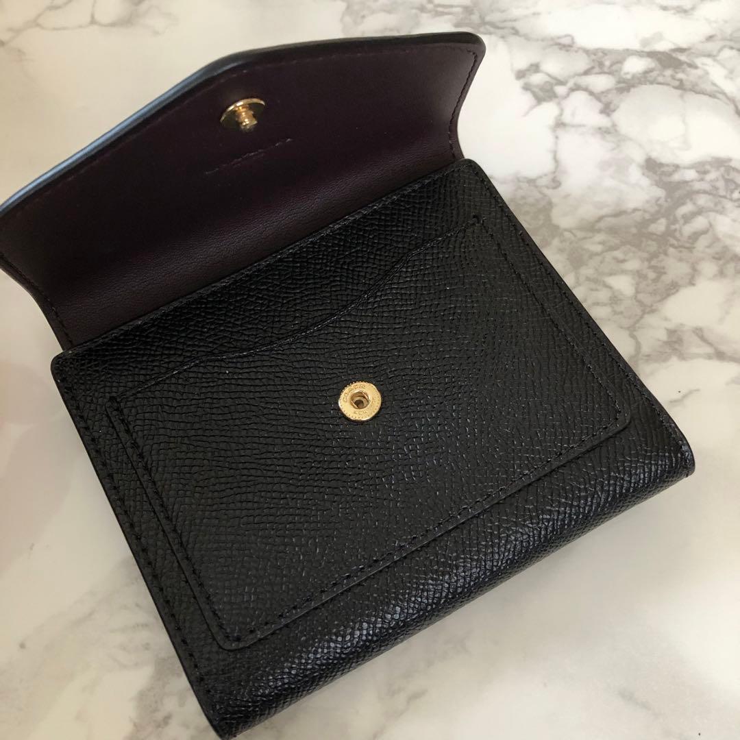 新品未使用 コーチ COACH 折り財布 黒 ミニ財布