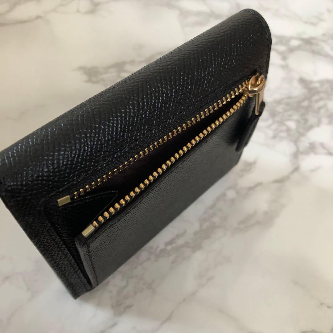 新品未使用 コーチ COACH 折り財布 黒 ミニ財布