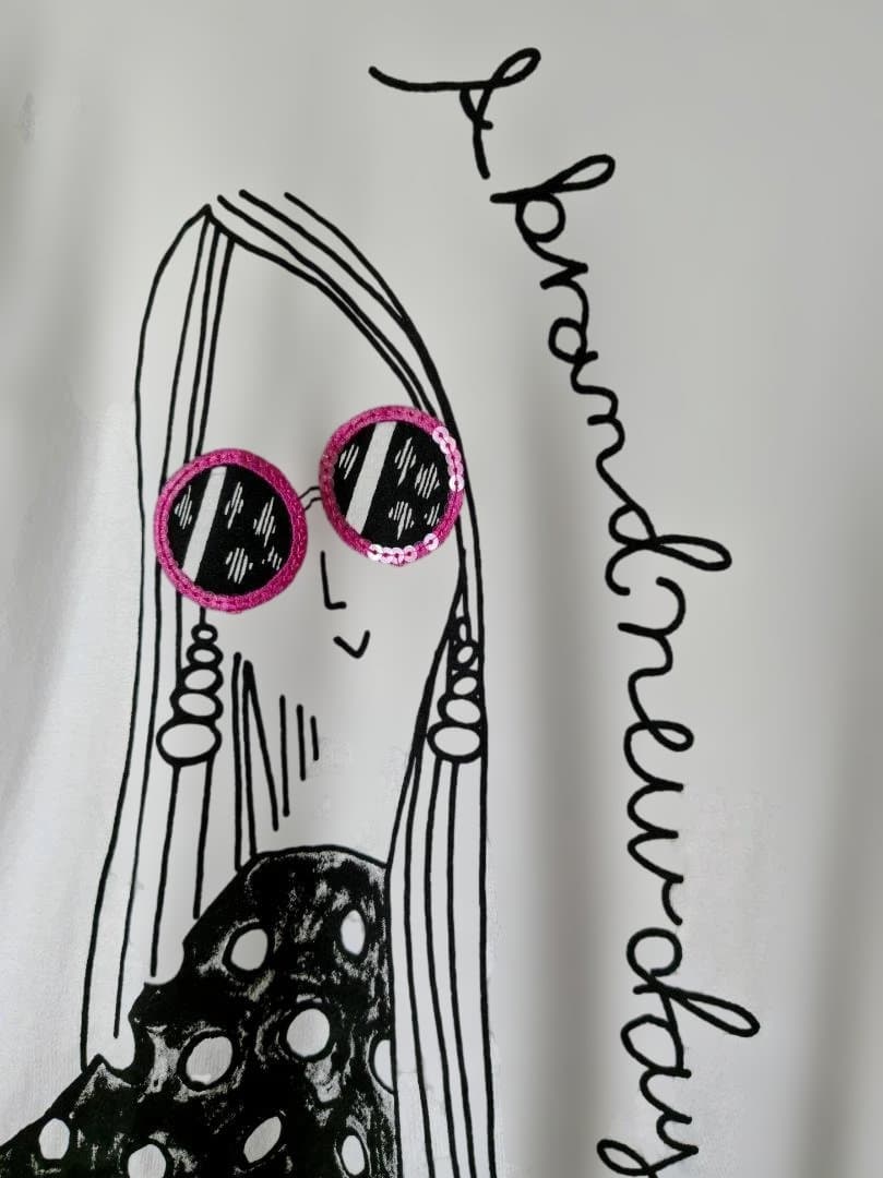 HIROKO BIS チュニックTシャツ　ホワイト　9号