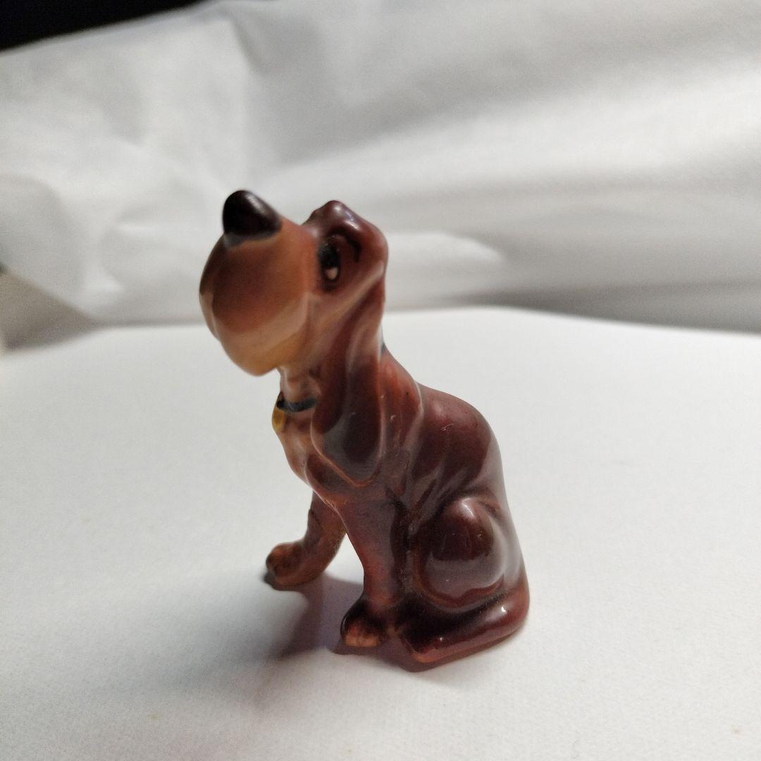 ディズニー 陶器製犬フィギュア 4体セット 半世紀前以上の海外骨董品レア