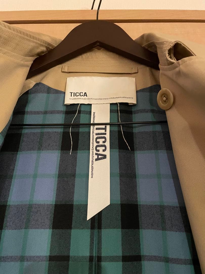 【美品】TICCA 別注 テントトレンチコート