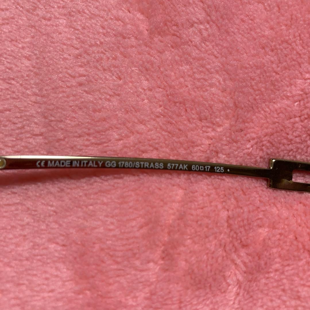 GUCCI　ラインストーンサングラス