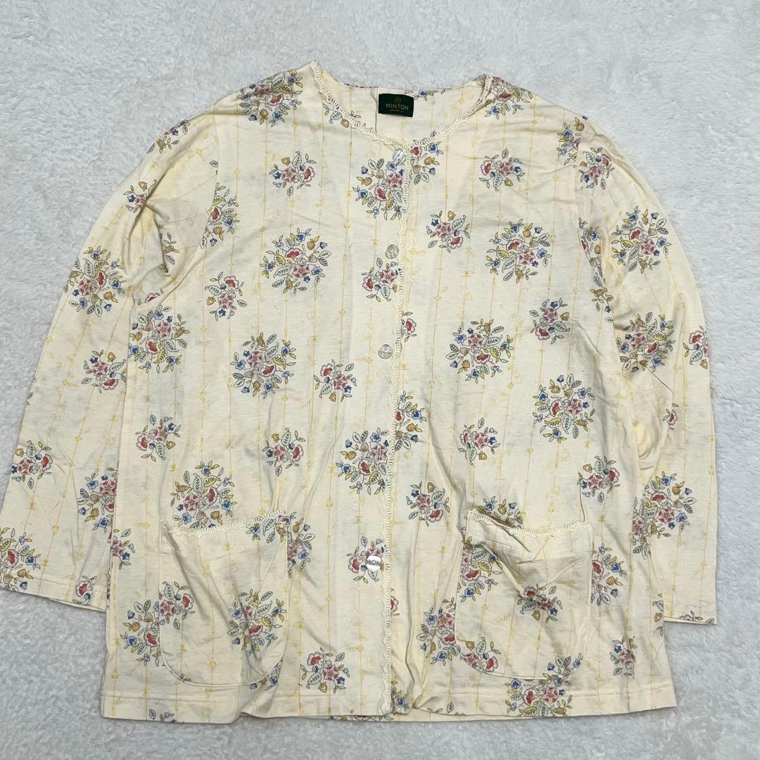 MINTON ミントン ワコール パジャマ 上下セット 花柄 LL 大きいサイズ