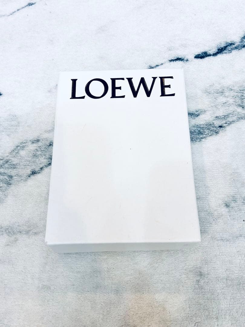LOEWE ミントグリーン 財布　アナグラム コンパクト フラップウォレット
