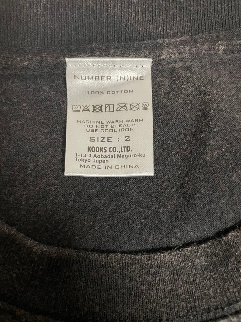 ナンバーナイン スカル Tシャツ サイズ2 復刻