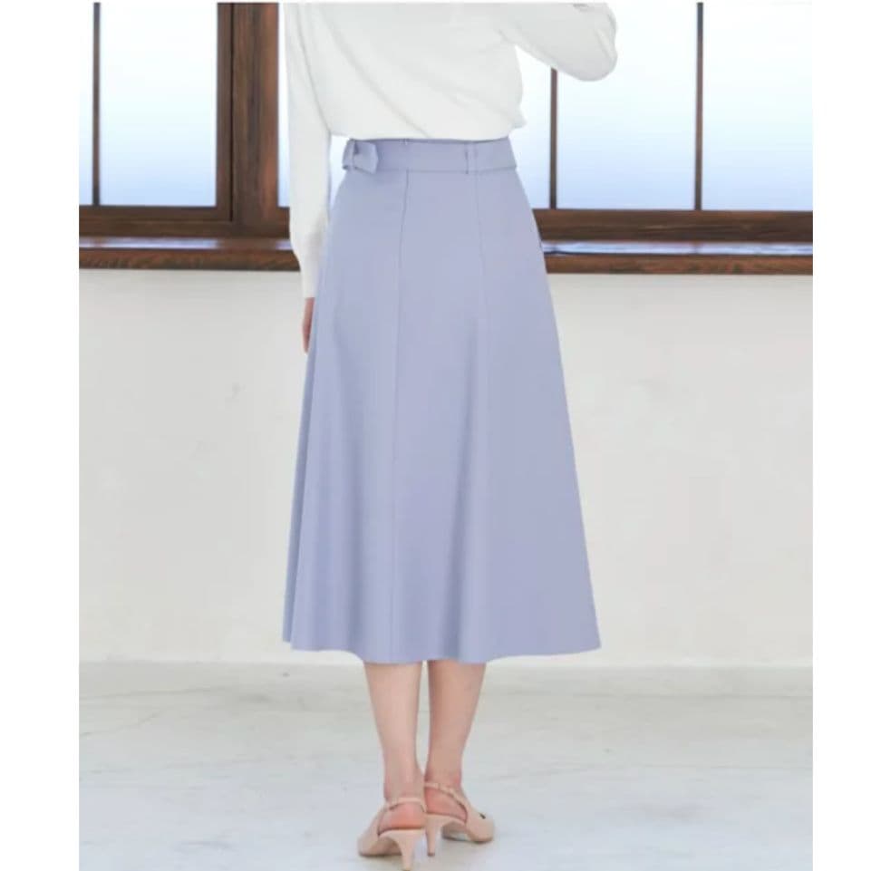 【美品】ANAYI　アナイ ストレッチ カルゼ フレアスカート