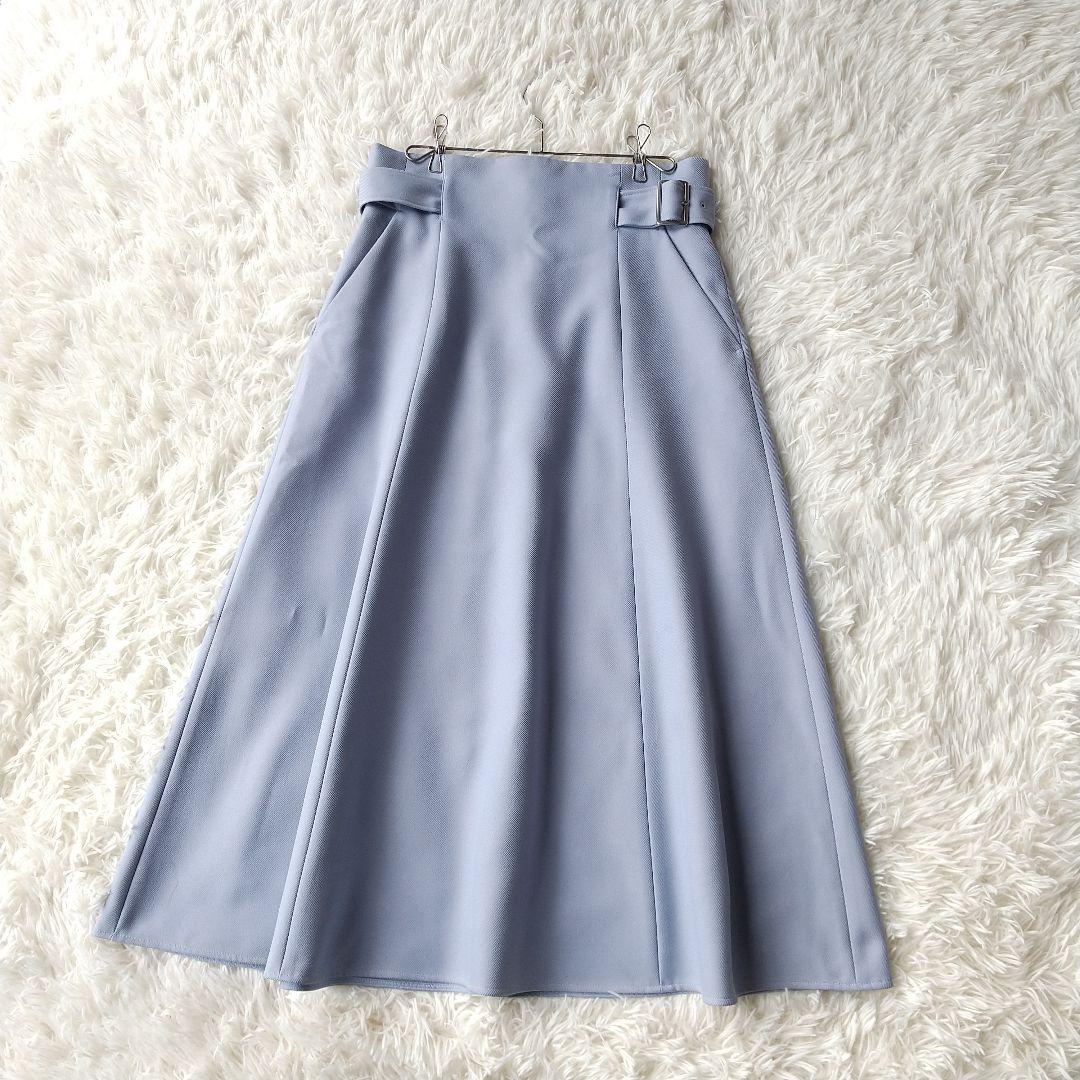 【美品】ANAYI　アナイ ストレッチ カルゼ フレアスカート