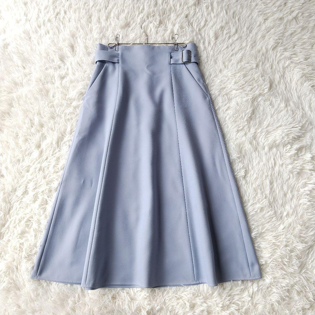 【美品】ANAYI　アナイ ストレッチ カルゼ フレアスカート