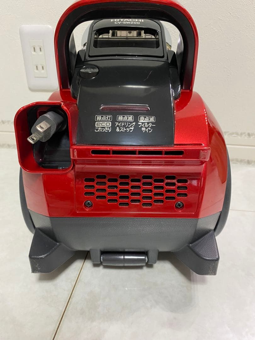 【超美品】⭐️日立 サイクロン掃除機 CV-SW200 HITACHI 赤