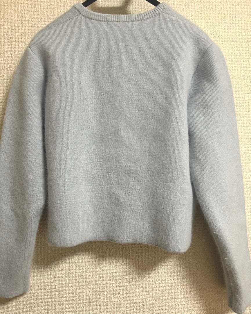 【SLOBE IENA】ウォッシャブルファーリーダブルフェイスカーディガン