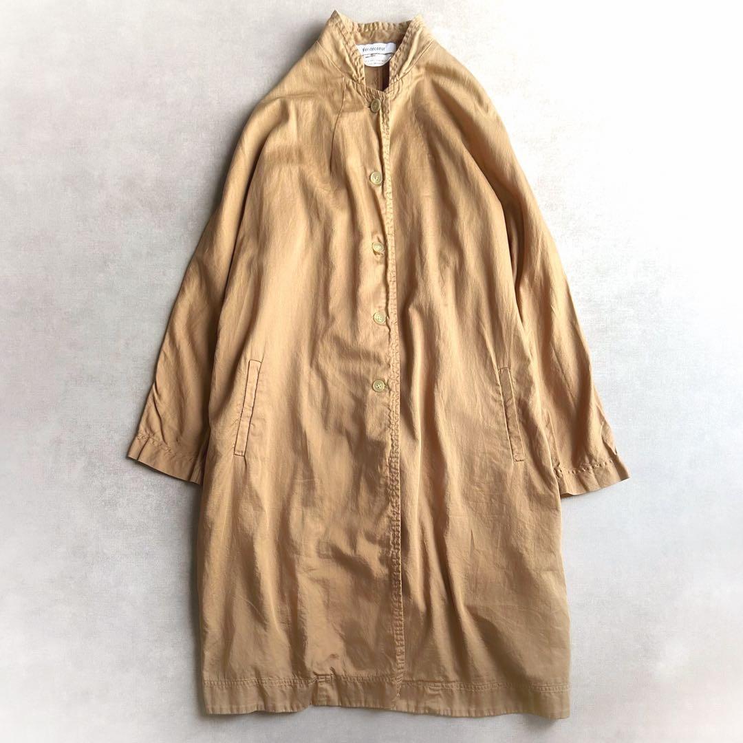 美品▲Veritecoeur ヴェリテクール//アローコート▲ライトブラウン