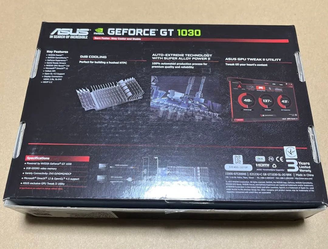 グラフィックボード・グラボ・ビデオカード ASUS GT1030-SL-2G-BRK