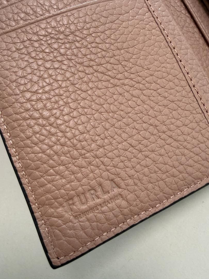 【新品】FURLA フルラ 三つ折り財布 レザー ピンク