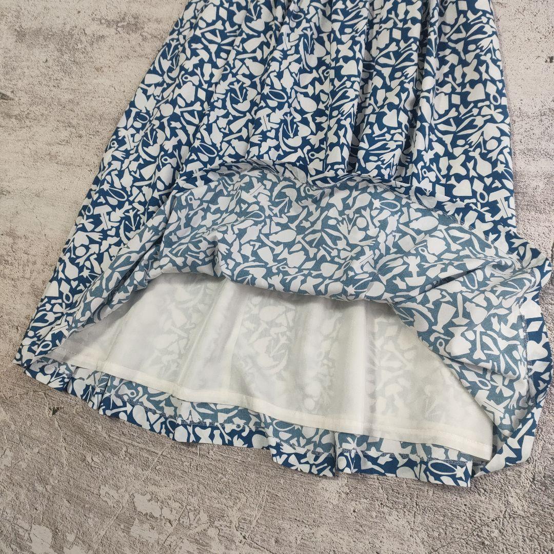 極美品/HERALBONY/フレアスカート「けしき」「アオの世界」