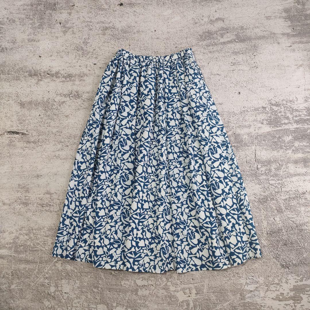 極美品/HERALBONY/フレアスカート「けしき」「アオの世界」