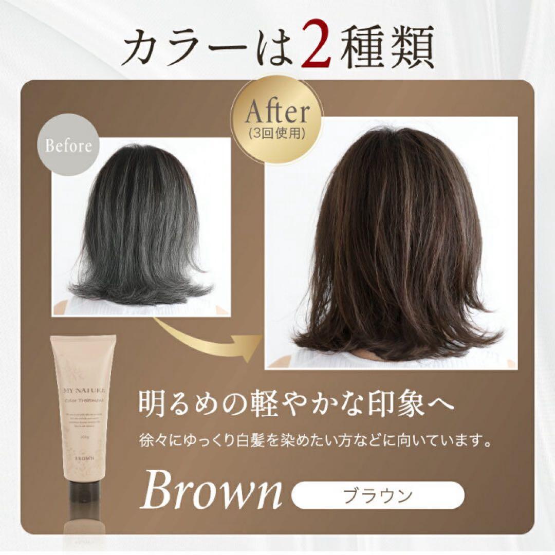 マイナチュレ　カラートリートメント　ブラウン　200g×4本