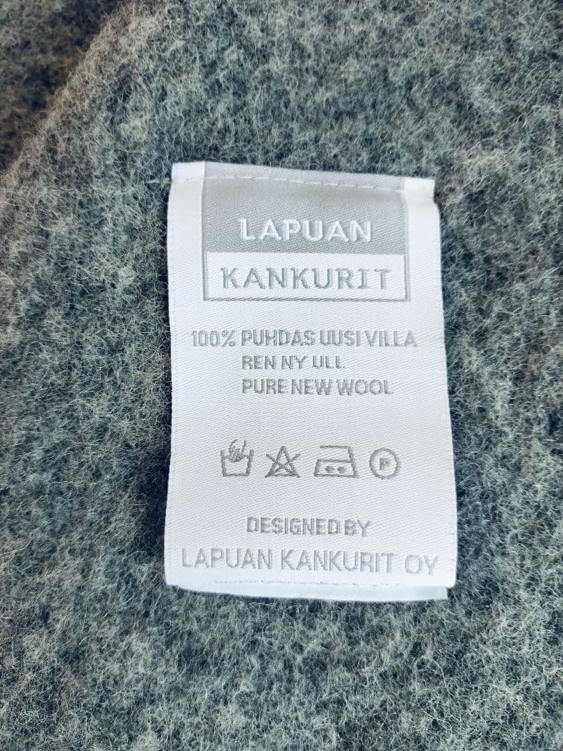 【美品】LAPUAN KANKURIT ラプアンカンクリ グレー ショール
