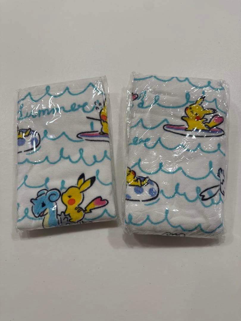 イッツデモ　ポケモン　フェイスタオル　ハンドタオル　セット　なみのりピカチュウ
