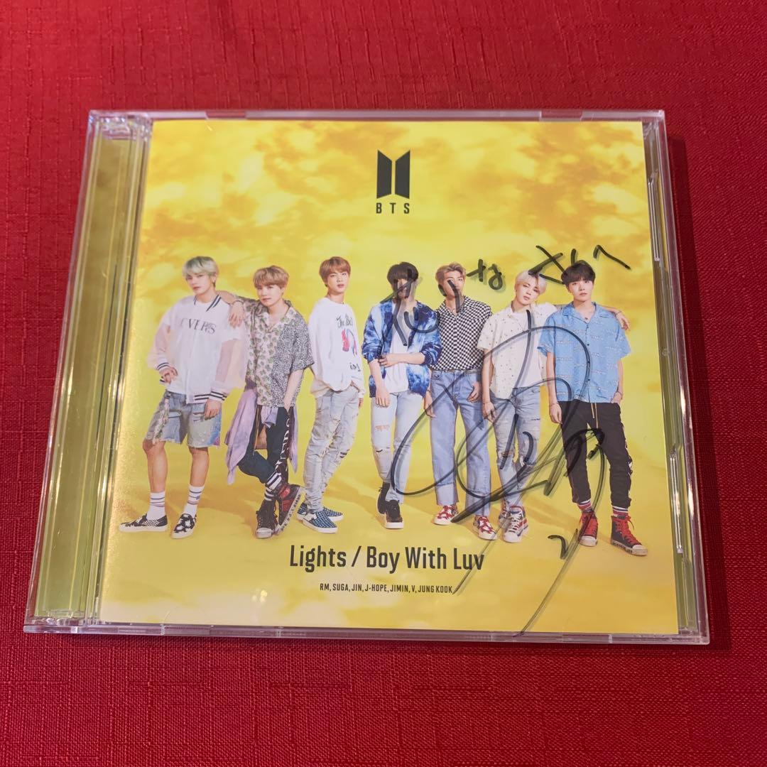 希少 レア サイン入り BTS Lights Boy with luv